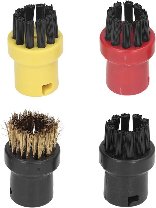 Eosnow Runde kleine Bürstenkopf-Dampfreinigungsbürsten für Karcher SC1 SC2 SC3 SC4 SC5 SC7