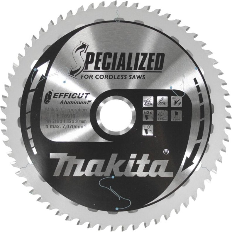 Sägeblatt efficut 216x30x63 - Makita