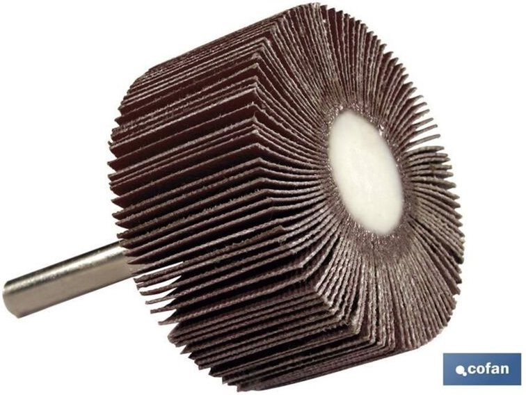 Schleifventilator mit Ø50x15mm-Griff und Ø6mm-Schaft, ideal für Metallarbeiten (Körnung 120)