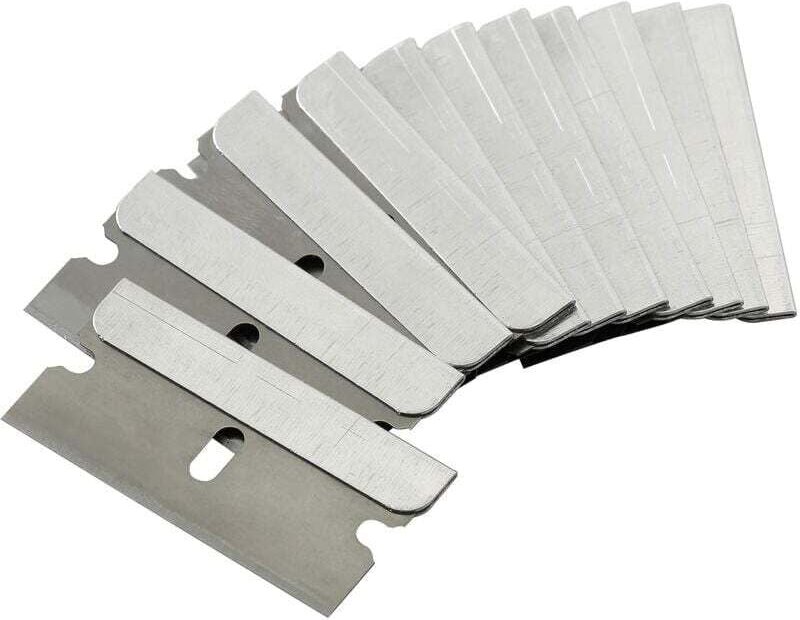 Lametta da barba Edge, 50 pezzi, lame raschietto, lametta piatta, lama singola, lama singola