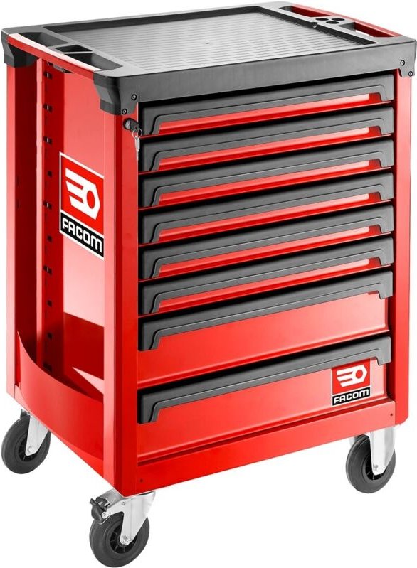 FACOM Werkstattwagen ROLL, 8 Schubfächer 3 Module, rot