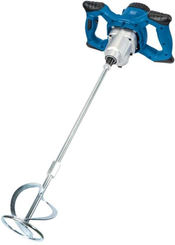 Scheppach - Handrührwerk PM1400 1400W 2-Gang-Getriebe mit variabler Drehzahl 570 / 760min1 inkl. Mörtel 580mm und Farbqu...