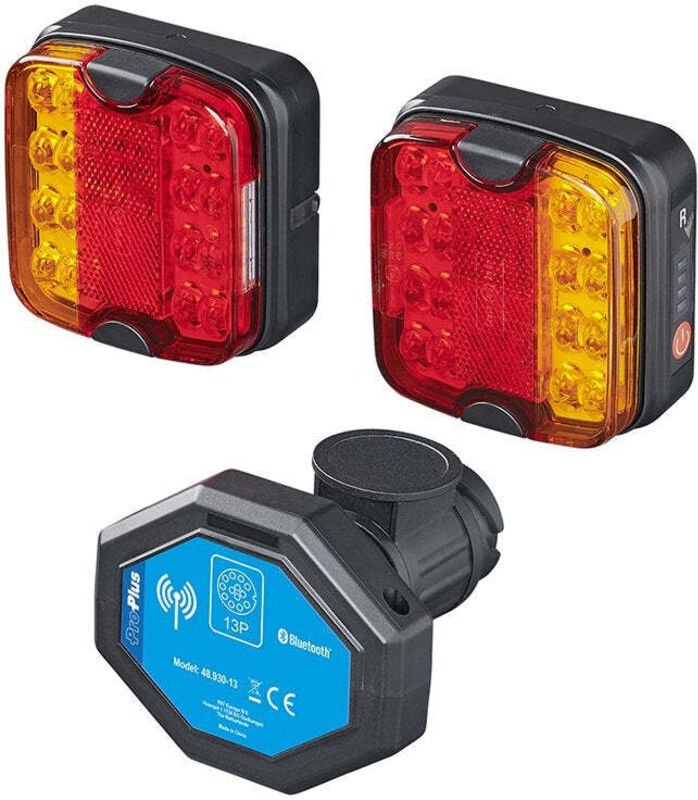 Anhangerbeleuchtung led mit magneten kabellos bluetooth 13 polig