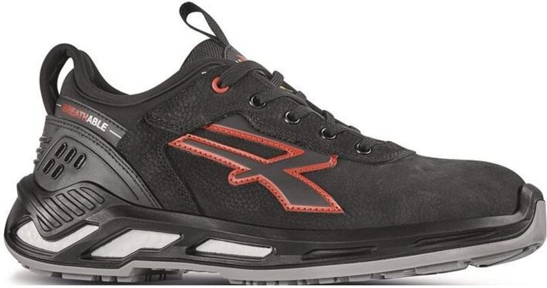 Sicherheitsschuh tucker Größe 46 w. 11 schwarz/rot S3S ci fo sr esd gemilltes Leder