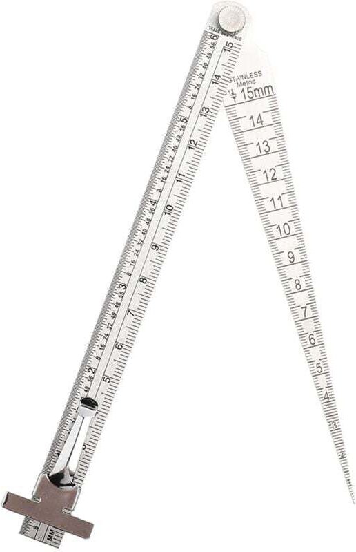 Schweißkegellehre aus Edelstahl, Tiefenlehre, Lochprüfwerkzeug