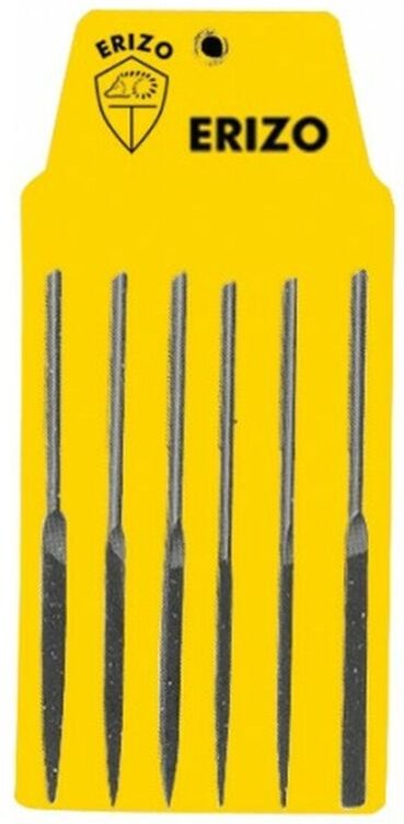 Feilen-Set ERIZO Genug Flach Dreieckig kreisförmig karriert Nadelfeile 6 Stücke