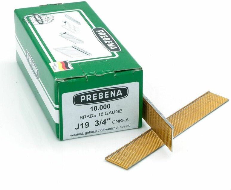 J19CNKHA Stauchkopfnägel (Brads) verzinkt geharzt