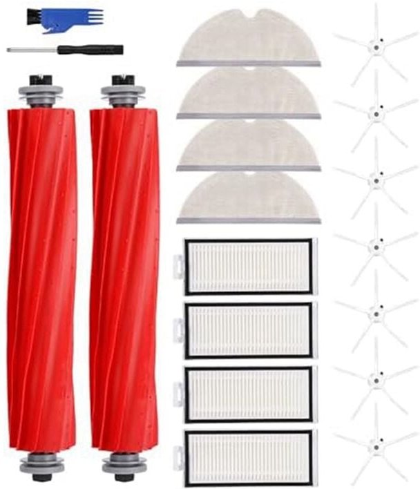 Für Max Max + T8 Roboter Vakuum Ersatzteile Wichtigsten Seite Pinsel Hepa-Filter Mopp Lappen