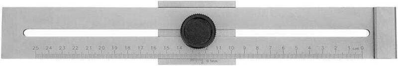 Trusquin de traçage de précision. Traceur parallèle en acier carbone. Échelle gravée au laser. plage de mesure 250 mm