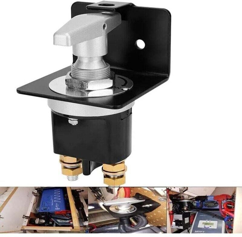 Batterietrennschalter, 12V-36V 500A. Wasserdichter Batterietrennschalter mit Verriegelungsplatte, geeignet für Wohnmobil...