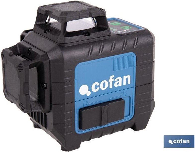 Selbstnivellierende Laser-Wasserwaage 30 m 3 x 360°