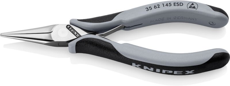 35 62 145 esd Elektronik-Greifzange esd mit Mehrkomponenten-Hüllen spiegelpoliert 145 mm