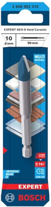 Bosch EXPERT Bohrer HEX-9 Hard Ceramic, 10 x 90 mm