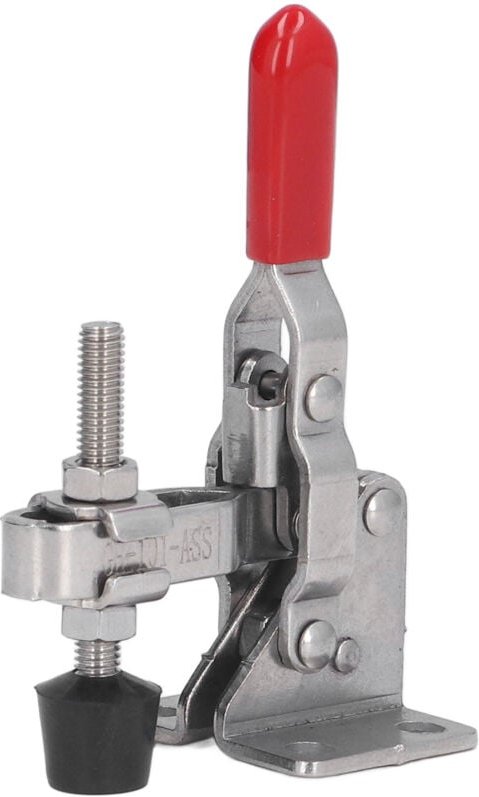 Vertikale Kniehebelklemme aus Edelstahl für die Holzbearbeitung