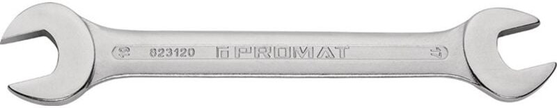 BMI - promat Doppelmaulschlüssel 13 x 15 mm Länge 186 mm verchromt