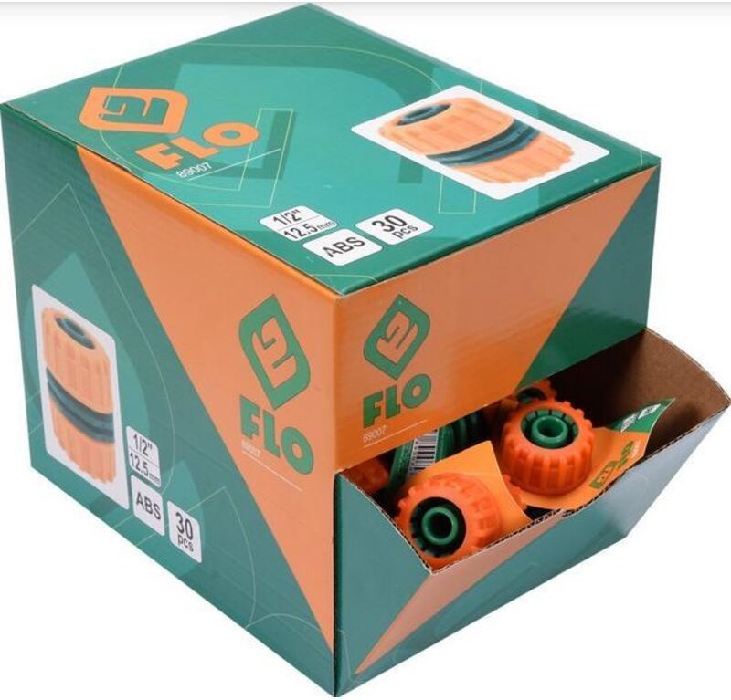 Flo 89007, Schlaucharmatur, 1 Stück, optimiert den Wasserdurchfluss, einfache Montage, kompatibel mit Standardschläuchen