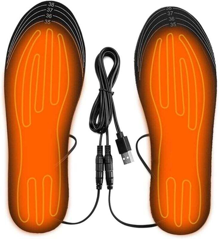 (35-41) Beheizbare Socken, Fußwärmer, elektrisch beheizbare USB-Socken, Innensocken