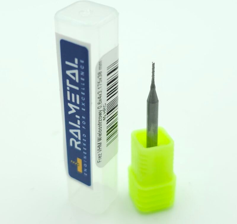 Mehrschneidiger Diamant-Leiterplattenfräser 0,6 x 3,175 x 38