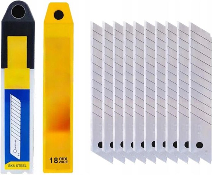 Satz Ersatzklingen für Tapetenschneider 18mm 10-tlg.