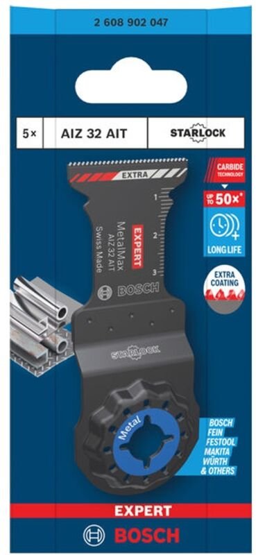 Bosch EXPERT Tauchsägeblatt AIZ 32 AIT MetalMax, 32 x 40 mm, 5-tlg.