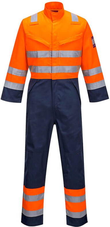 Overall Hv Modflame Ris Marine/orange Farbe: Orange/marine Größe XL - Portwest