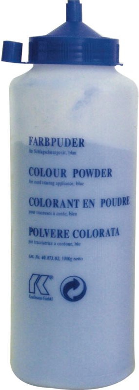 Kaufmann - Farbkreide blau, Kreide in Pulverform Inhalt 1000 Gramm in Flasche