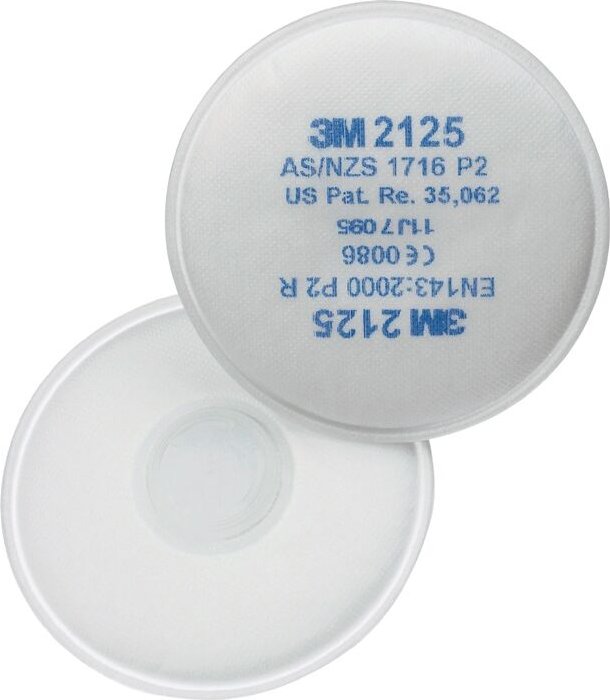 3M 2125 7100015050 Rundpartikelfilter 2125 EN 1473:2000 P2 f.4000370675,-680, -6