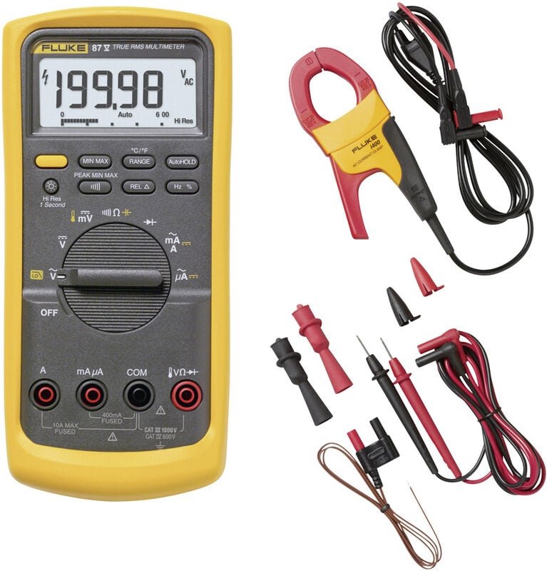 87V imsk Hand-Multimeter digital cat iii 1000 v, cat iv 600 v Anzeige (Counts): 20000 - Fluke