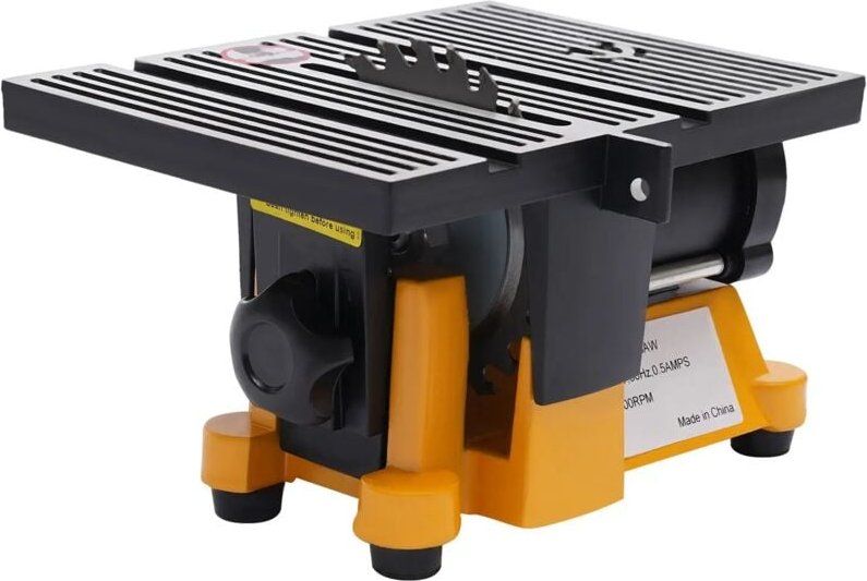 Gojoy - Mini Elektrische Tischkreissäge Holzbearbeitung Kreissäge Tischsäge Holzsäge mit 4' Sägeblätte 220V