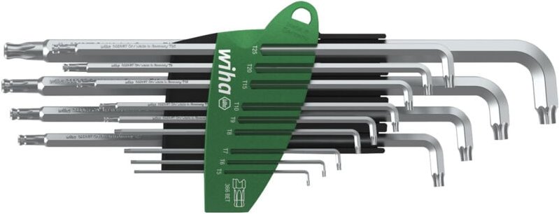 Stiftschlüssel Set im ProStar Halter Stubby TORX®-Kugelkopf 13-tlg. Titansilber (40979) - Wiha