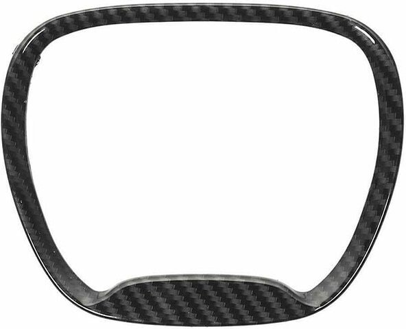 Tlily - Carbon Fiber Lenkrad Rahmen Abdeckung für Charger 15-20 Grand Schwarz Farbe 1