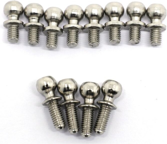 Tlily - 12 StüCk Metall M3 Sechskant Kopf Schrauben für 144001 144002 124016 124017 124018 124019 rc Auto Teile ZubehöR