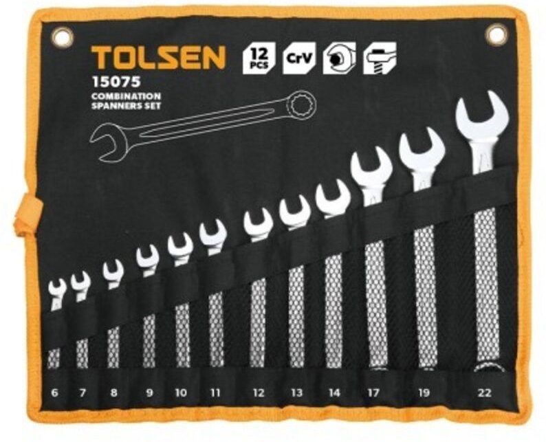 12-teiliger TOLSEN Ringmaulschlüsselsatz