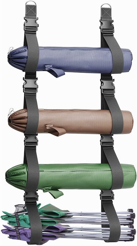 Wandmontierte Aufbewahrung für Campingstühle, breitere verstellbare Gurte mit Schnellverschlussschnallen, hängendes Aufb...