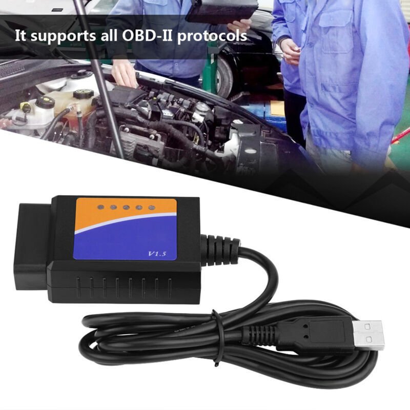Kfz-USB-Anschluss V1.5 OBD2-Diagnosekabel-Schnittstellenscanner für Mercedes-Benz und Citroën