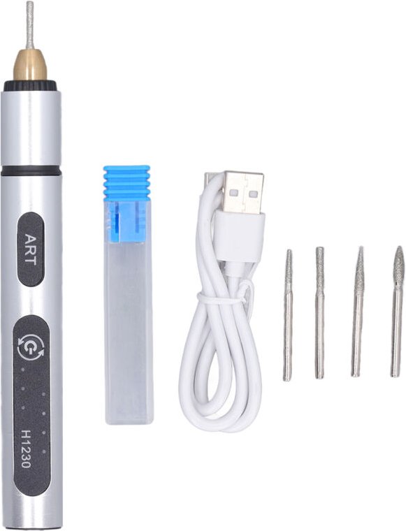 Elektrischer Schleifstift, kabelloses Gravierwerkzeug mit Überlastschutz, automatischer Abschaltung, breites Anwendungsg...