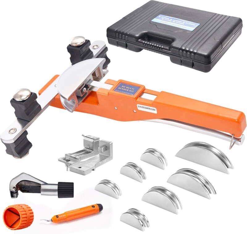 Mophorn - Rohrbieger,1/4'-7/8' Ratschen-Rohrbieger,90° Vorwärts-/Rückwärts-Rohrbiegewerkzeugmit 7matrizen für die Repara...