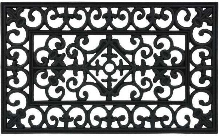 Rubber door mat 75 x 45 cm