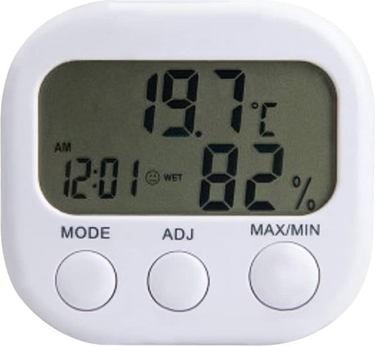 X digitales LCD-Thermometer für drinnen und draußen, Hygrometer, Luftfeuchtigkeitsuhr –55 °c – 70 °c, LCD-Anzeige. - Lnt...
