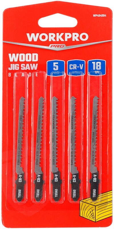 Set mit 5 Klingen für T101A0 Workpro Stichsäge