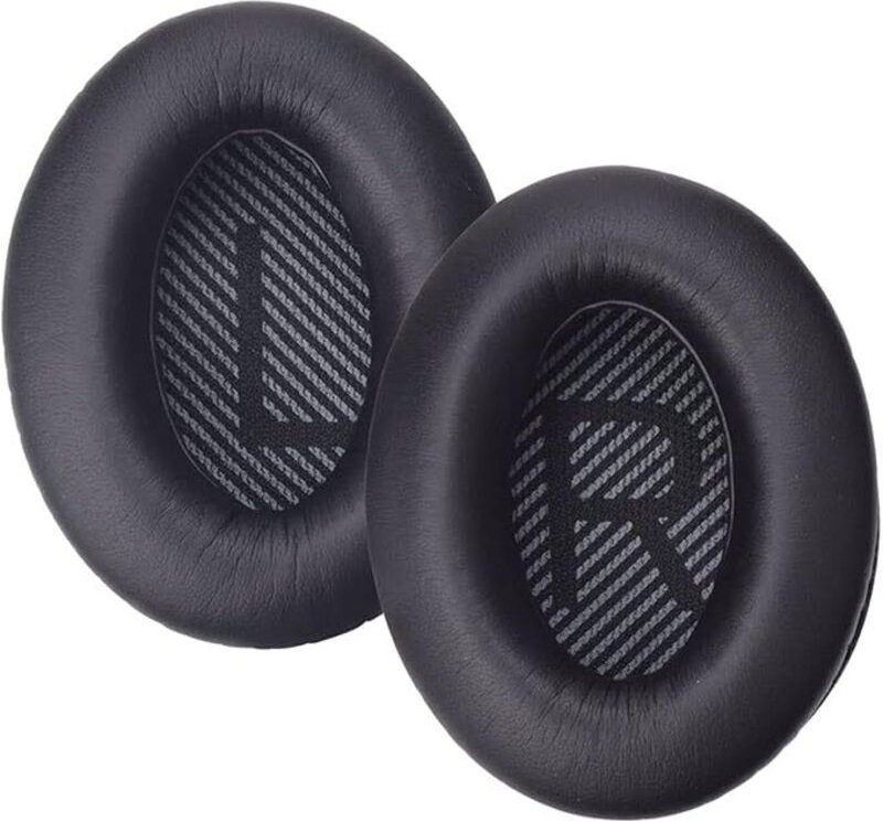 Paar Ersatz-Ohrpolster für QC25-Kopfhörer, Bose Calm Comfort QC15 QC25 AE2 Ohrpolster, Schaumstoff-Innenohrpolster (schw...