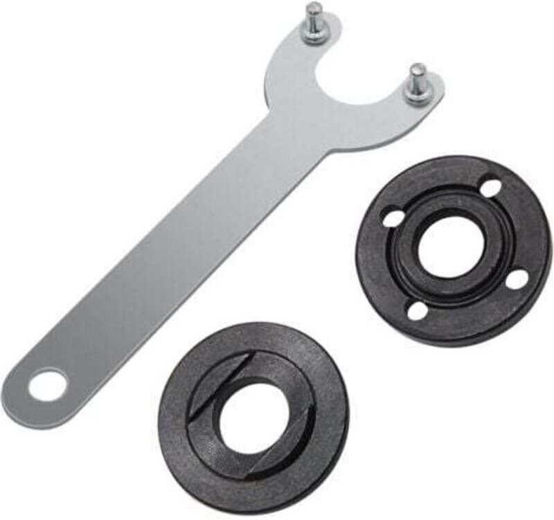 5/8"-11 Winkelschleifer-Montageflansch und Kontermutter-Baugruppe, Metall-Winkelschlüssel für Bosch Dewalt, Schwarz, Ers...