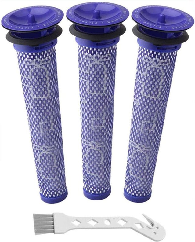 3er-Pack Ersatzfilter für Dyson V6 V7 V8, waschbar – Ersatz-Vorfilter für Dyson DC58 DC59 DC61 DC62 – Teile & Zubehör – ...