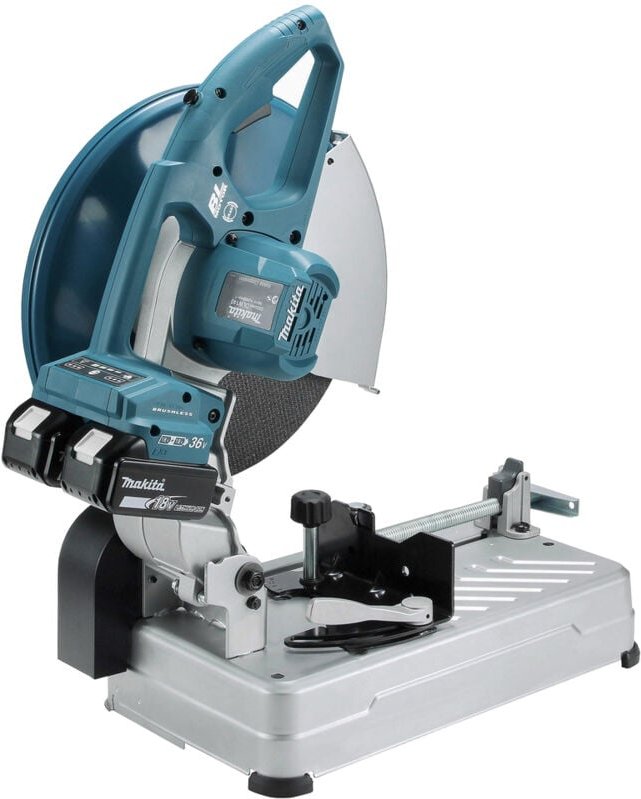 Metall-Kapp- und Gehrungssäge 36 v => 2 x 18 v Li-Ion Makita Ohne Akku, ohne Ladegerät - DLW140Z