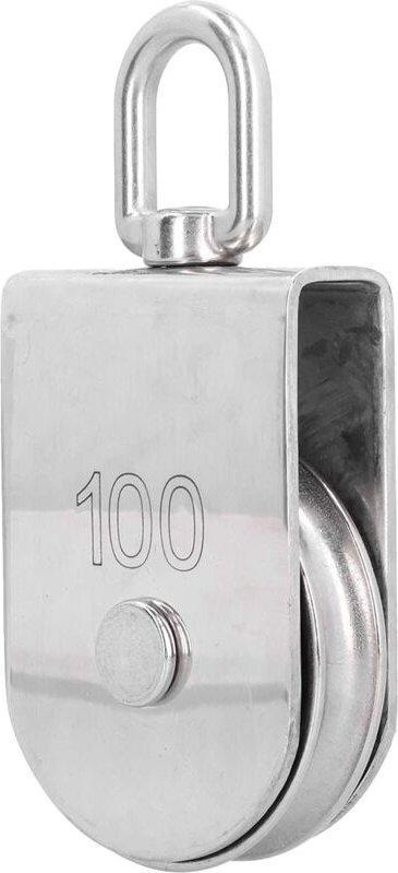 Marine-Riemenscheibe, Hebe-Einzelrolle, 100 mm/3,9 Zoll, 1000 kg/2205 lb, drehbar, Edelstahl 316, für Schiffe