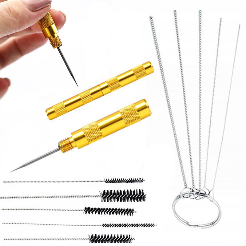 Rosfix Metall-Lackierpistolenreiniger 5 Stk. + Rosfix Goldstanze zum Reinigen der Lackierpistole + Goldstanze zum Reinig...