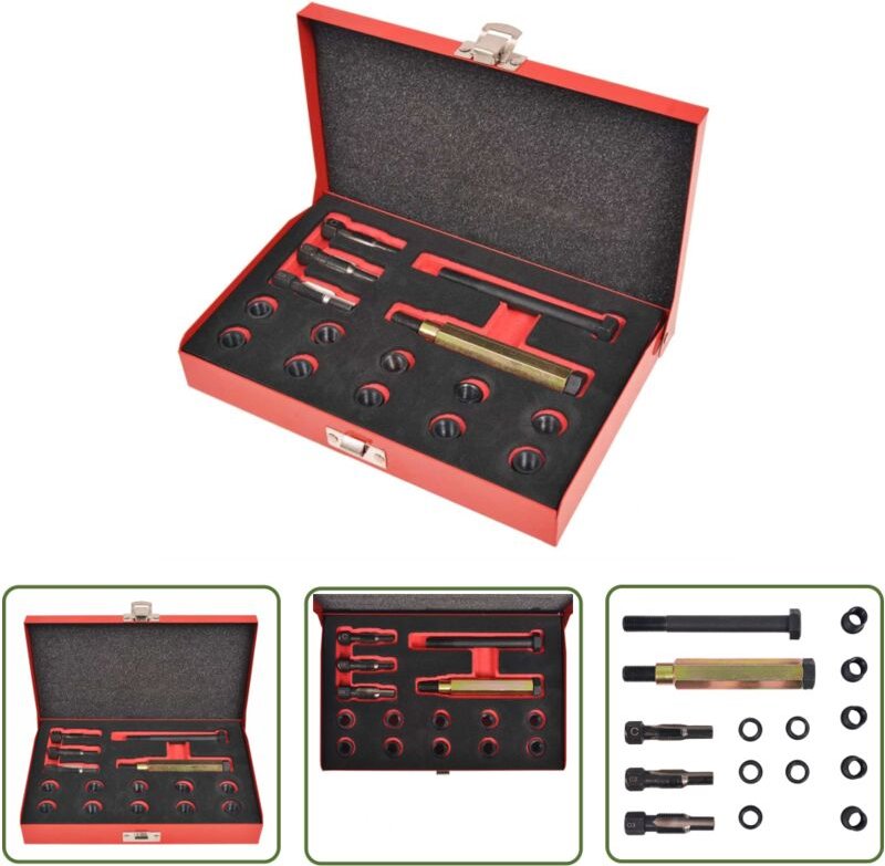 Fuhuida Trading - The Living Store Glühkerzengewinde-Reparaturset 15-tlg. M10 x 1,0 mm - Glühkerzengewinde Reparatur - H...