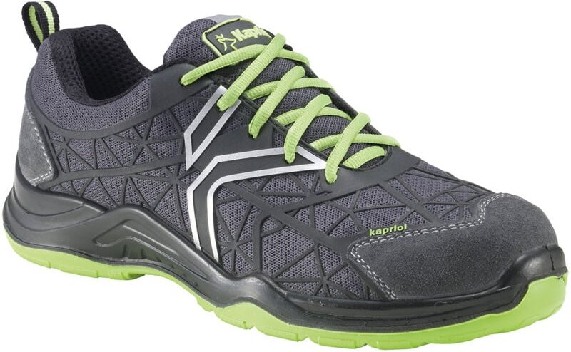 KAPRIOL Spider niedrige Sicherheitsschuhe, schwarz/grün, Größe 46 KAPRIOL