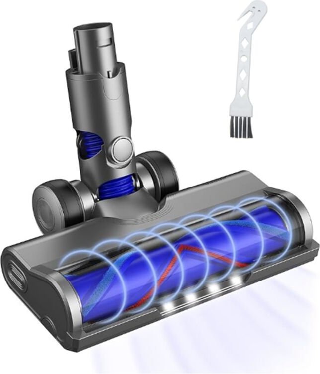 Schnellverschluss-Reinigungsbürste für V6 DC58 DC59 DC62 DC72 DC74 Staubsaugeraufsatz mit Staub-LED-Leuchten