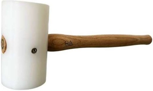 Freund - Kunststoffhammer Polydur Hammer , Schonhammer rund weiß ø 50 mm 01678050